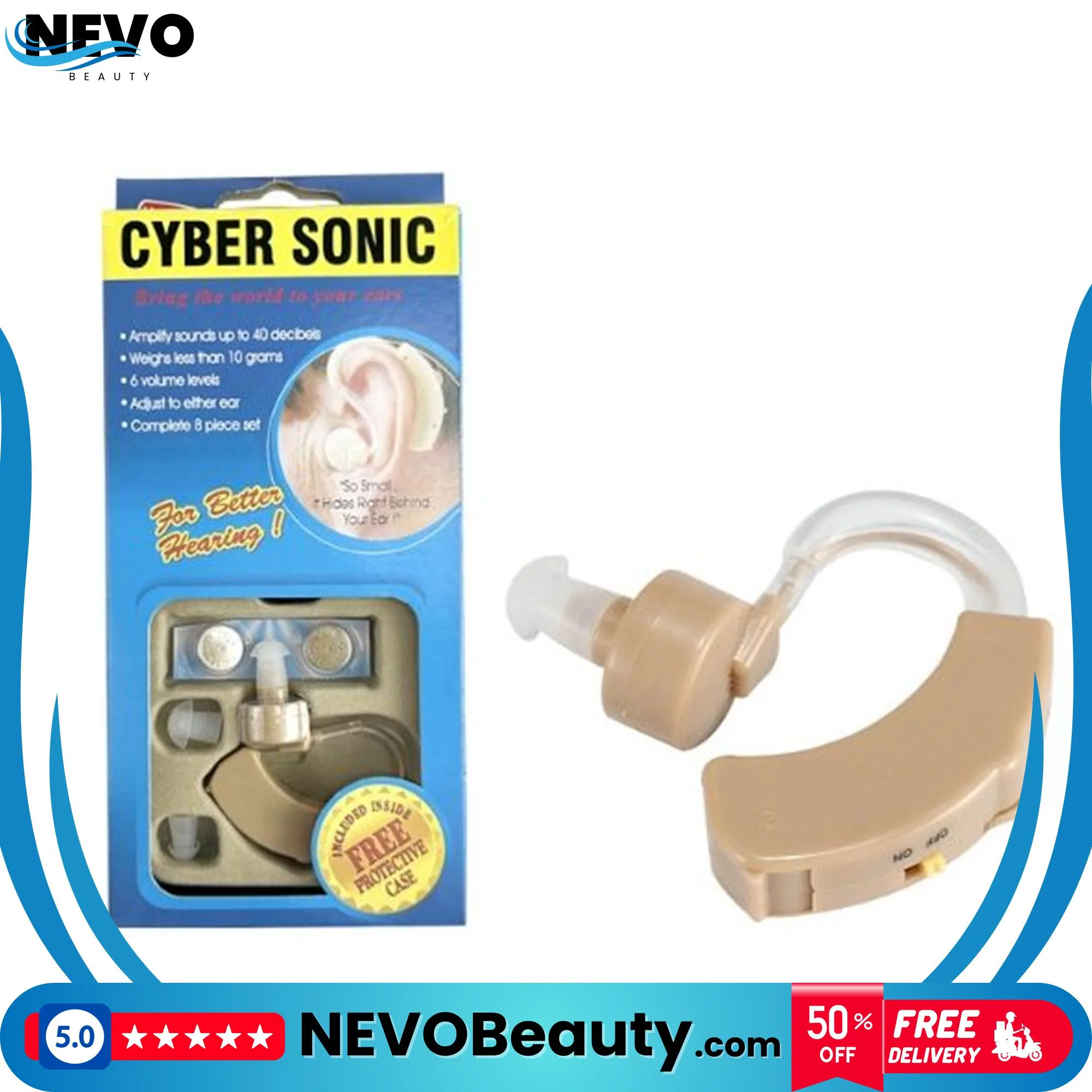 Hearing Aid 2 جهاز تضخيم الصوت لضعاف السمع خلف الأذن لتحسين السمع .. تسوق الآن بأفضل سعر في السعودية
