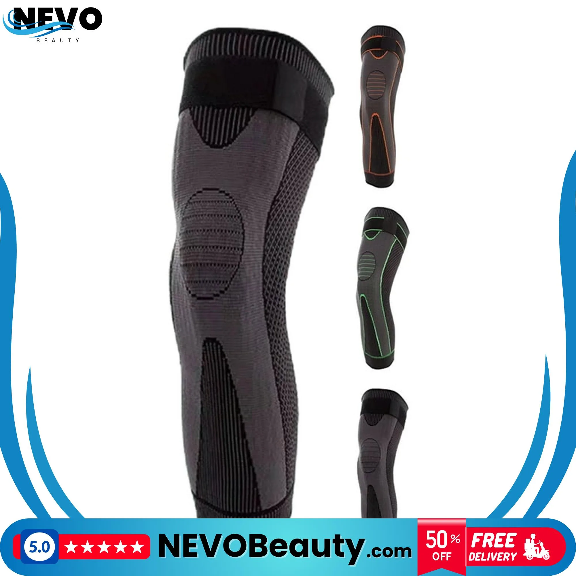 Knee Sleeve Support 2 داعم الركبة وأكمام ضغط للساق لتخفيف الألم .. تسوق الآن بأفضل سعر في السعودية