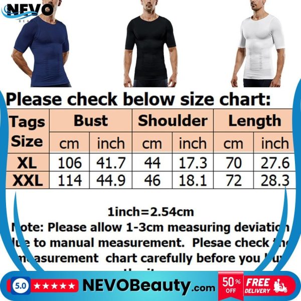 مشد الجسم للرجال بأكمام قصيرة مقاس 2XL .. تسوق الآن بأفضل سعر في السعودية