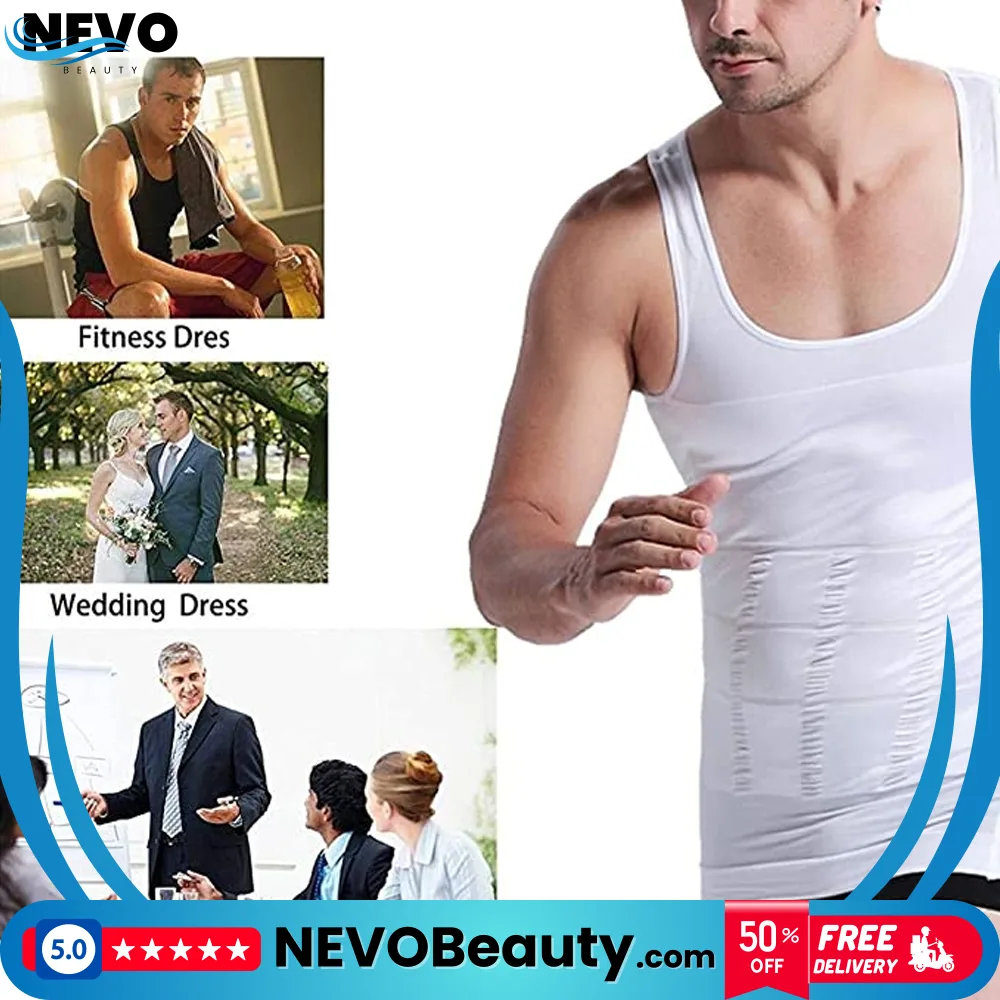 Mens Slimming Undershirt 2 مشد الرجال الخفي XXL..XXXL للجسم المشدود .. تسوق الآن بأفضل سعر في السعودية